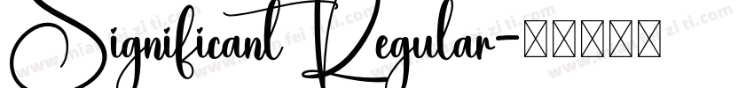 Significant Regular字体转换